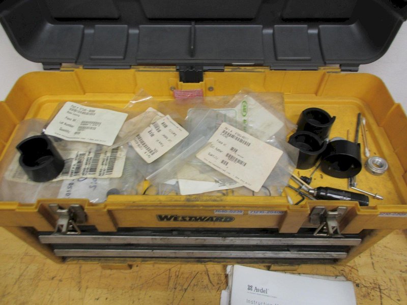 Avdel G3 Genesis Pneumatic Rivet Guns with Toolbox of Spare Parts, Manuals- Auction Item