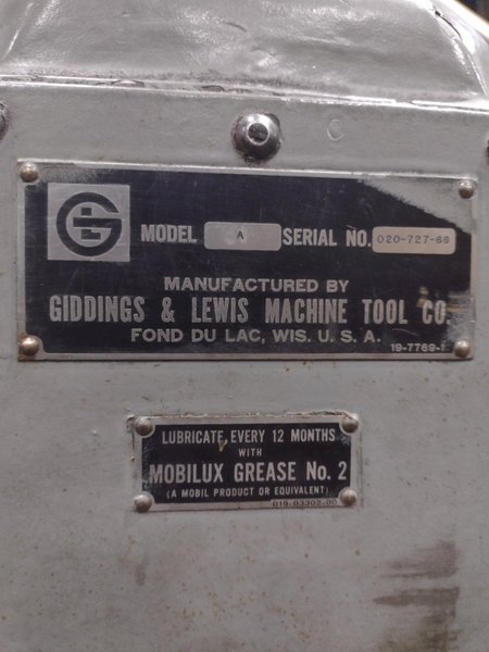 GIDDINGS &amp; LEWIS RIGHT ANGLE BORING HEAD: YOBRO #24743