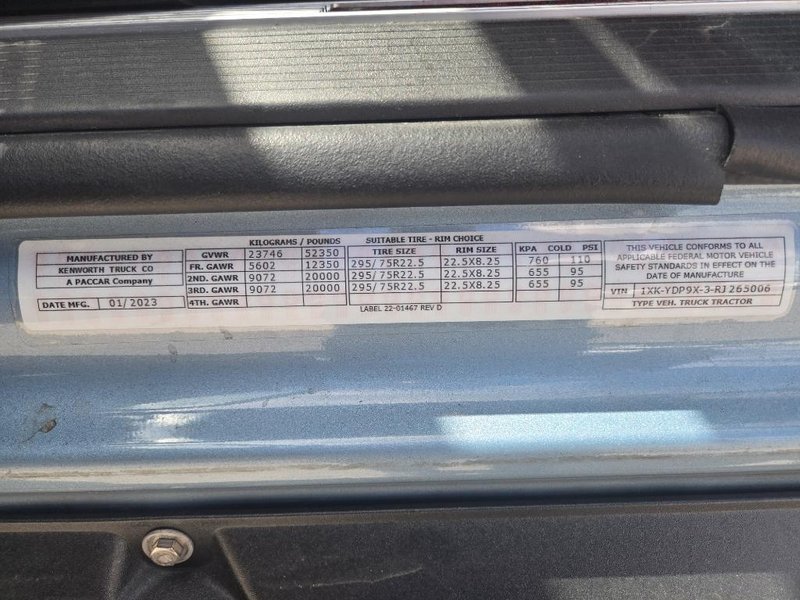 2024 Kenworth T680 1XKYDP9X3RJ265006