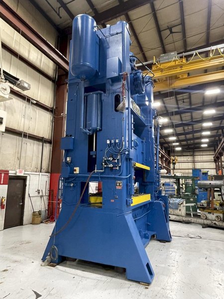600 Ton Verson S2-600-96-60t Rebuilt Straight Side Mechanical Press For Sale, Ready To Ship!