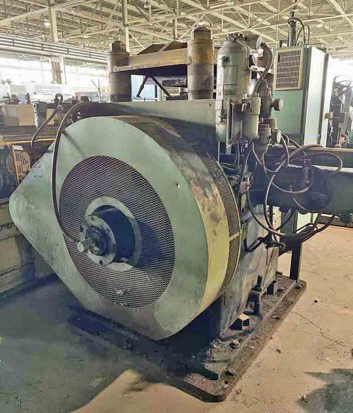 60–TON TISHKEN CUTOFF PRESS. STOCK # 1007125