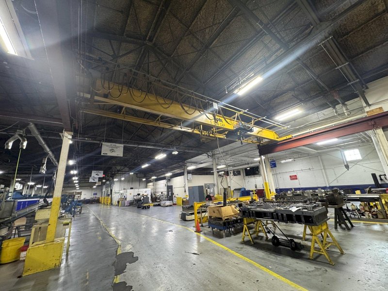 5 TON X 35’ BOHL SPAN SINGLE GIRDER TOP RUNNING BRIDGE CRANE: STOCK #81235