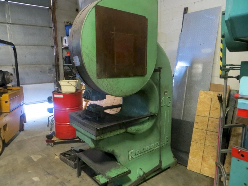 40 Ton Used Rousselle Gap Frame Mechanical Clutch Press Model 4G