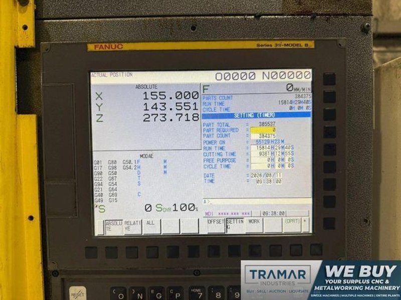FANUC ROBODRILL CNC VERTICAL MACHINING CENTER  -  A-D14MiB