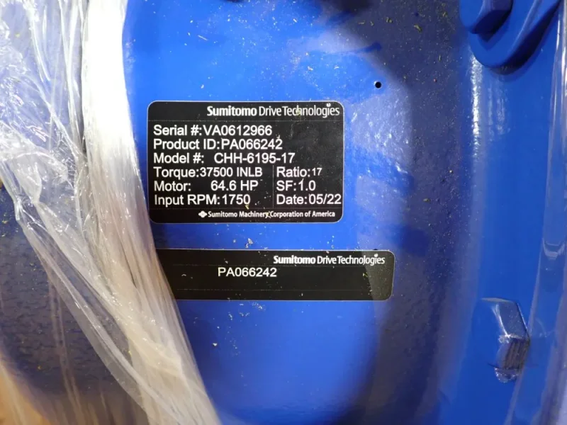 SUMITOMO 64.6 HP GEAR REDUCER  -  CHH-6195-17