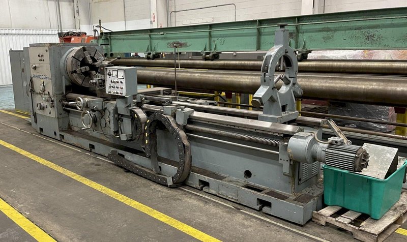 36" x 160" LANSING 13-5/8 HOLLOW SPINDLE ENGINE LATHE: YOBRO #24055