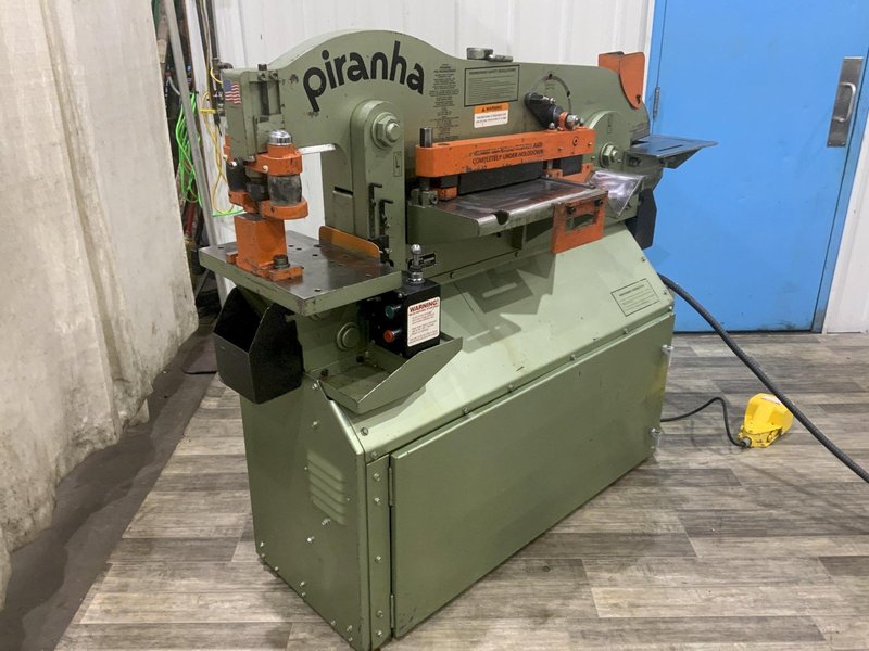 50 TON HYDRAULIC PIRANHA P50 IRON WORKER: STOCK #80840