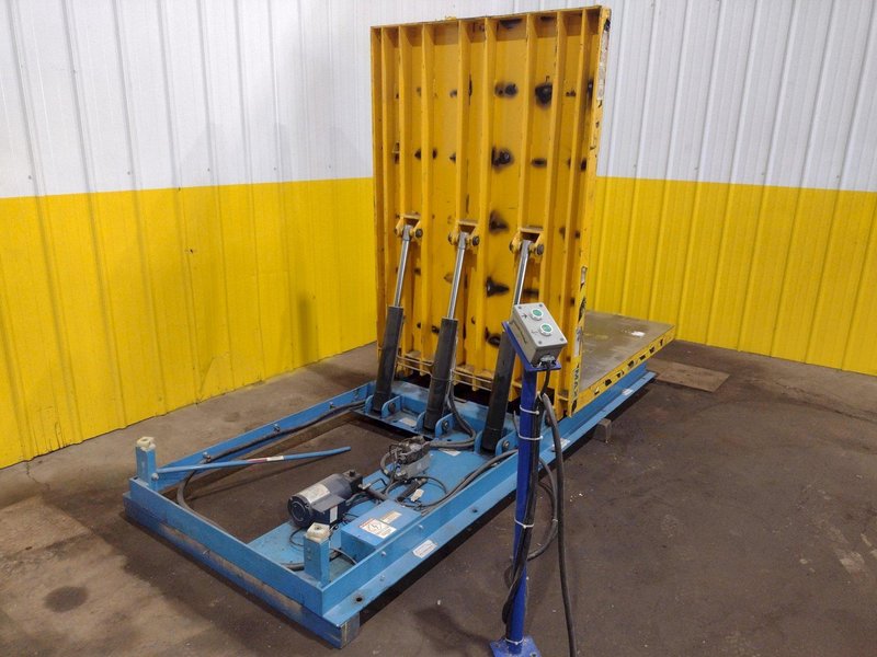 5,000 LBS X48"X 48" MAX MODEL #LPTT-UP-50-90 HYDRAULIC TILT UPENDER 90 DEGREE FLIP TABLE: YOBRO #25891