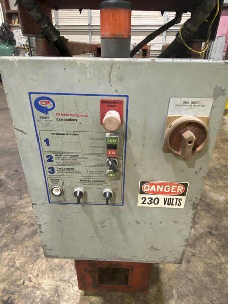 CP MFG &quot;CAN-DENSOR 600&quot; HYDRAULIC METAL HORIZONTAL BALER: STOCK #16682