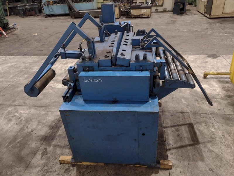 24" COOPER WEYMOUTH 7 ROLL MOTORIZED POWERED COIL STRIP STRAIGHTENER: STOCK #23702