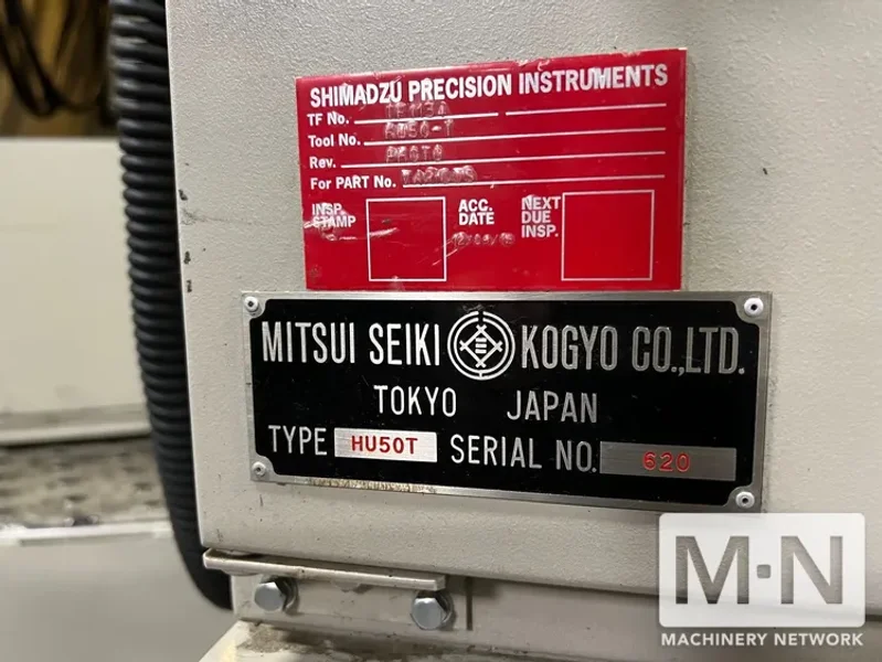 Mitsui Seiki HU50-T 5-Axis Table on Table CNC Horizontal Machining Center, 2017