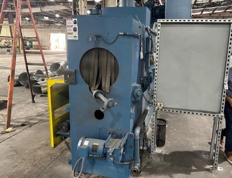 18&quot; VIKING BLAST &amp; WASH SYSTEMS OD PIPE / ROD SHOT BLAST MACHINE, NEW 2023