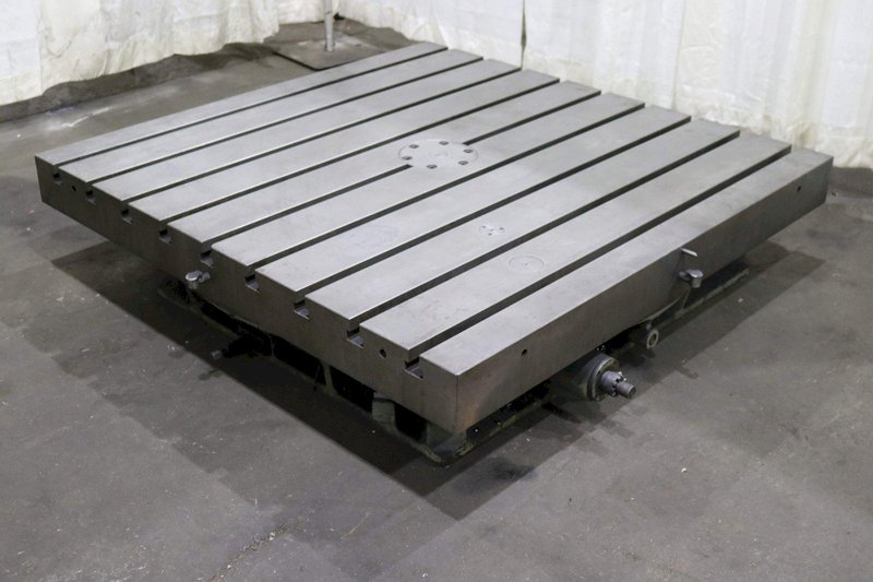 59&#039; X 59&#039; SHIBAURA T--SLOTTED ROTARY TABLE: STOCK #72371