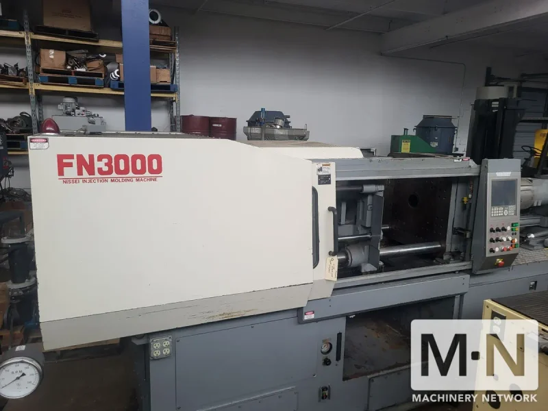 154 TON 6.3 OZ NISSEI MODEL FN3000-25A INJECTION MOLDING MACHINE MFG 2004