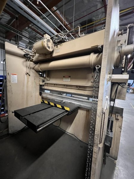 60 Ton x 8’ Wysong MTH60-96 CNC Hydraulic Press Brake -Hurco Autobend 7 Control, Bottom Die Rail