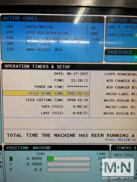 HAAS ST-20 CNC Lathe, 2013