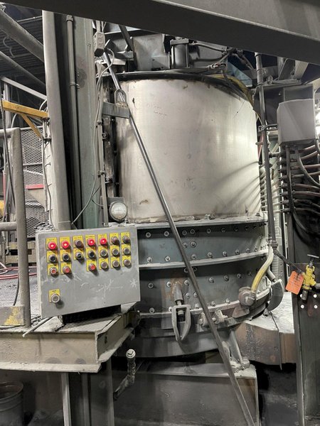 west 1965 B and P model 85b muller with dust hood, batch hopper, cooling system, upgraded to 100b gearbox , 125 hp motor, s/n 85b-101-6506
2020 west Simpson Hartley compactability system with model 2552 test unit, controls model 2552b1 s/n 2552b1-0611-1912, remote readout, bond feed transporter model 90mk2-5, available date 5/1/2025