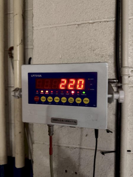 4' X 4' INSCALE LP7510A ELECTRONIC PLATFORM SCALE. STOCK # 0431726