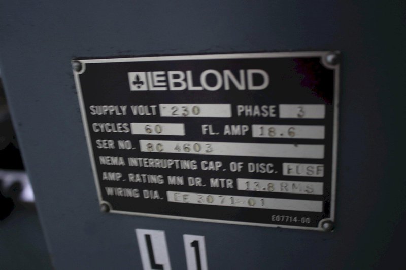 15&quot; X 30&quot; LEBLOND ENGINE LATHE: STOCK #75299