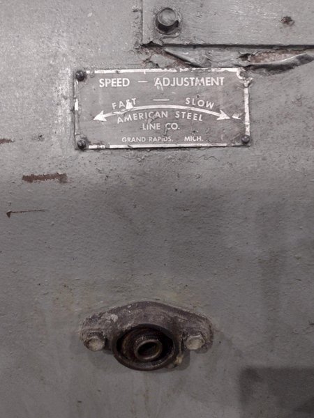 6,000 LBS X 36" AMERICAN MODEL #1000 MOTORIZED COIL REEL UNCOILER: YOBRO #24888