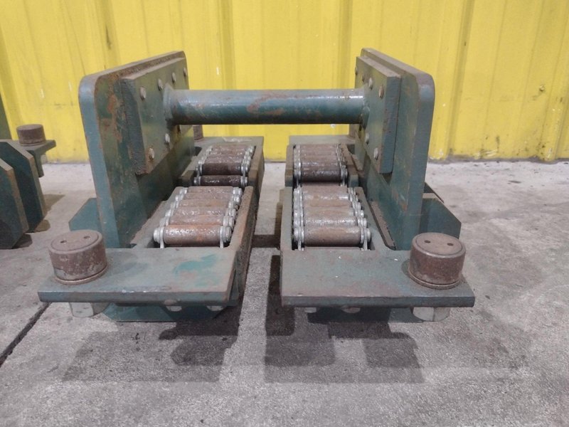 (4) 4 TON HILLMAN MODEL #B1-4  ROLLER TYPE MACHINERY MOVING SKATES: STOCK #22989