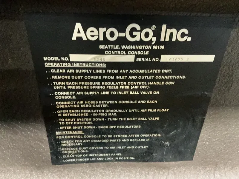 AERO-GO, INC 3.5 TONS AIR CASTER RIGGING SYSTEM   -  BX46