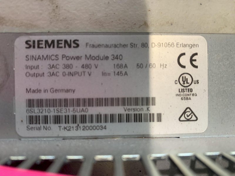 SIEMENS SINAMICS POWER MODULE 340. STOCK #0152024