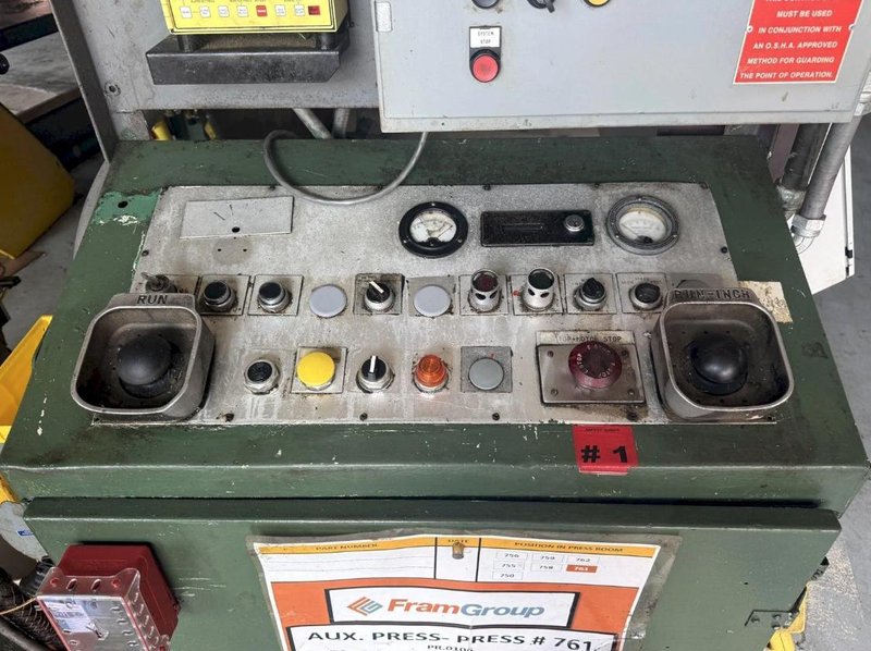 75 TON MINSTER P2-75-36 PIECE MAKER STRAIGHT SIDE HIGH SPEED PRESS. STOCK # 0980526