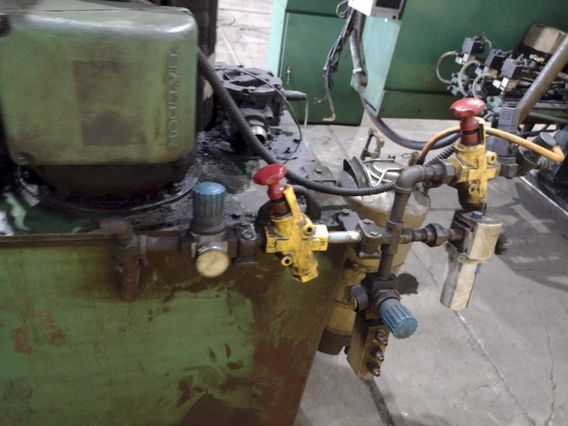 9 SPINDLE PEDDINGHAUS MODEL #BDL-1250/9 I-BEAM DRILL/DRILLING LINE: STOCK #19128