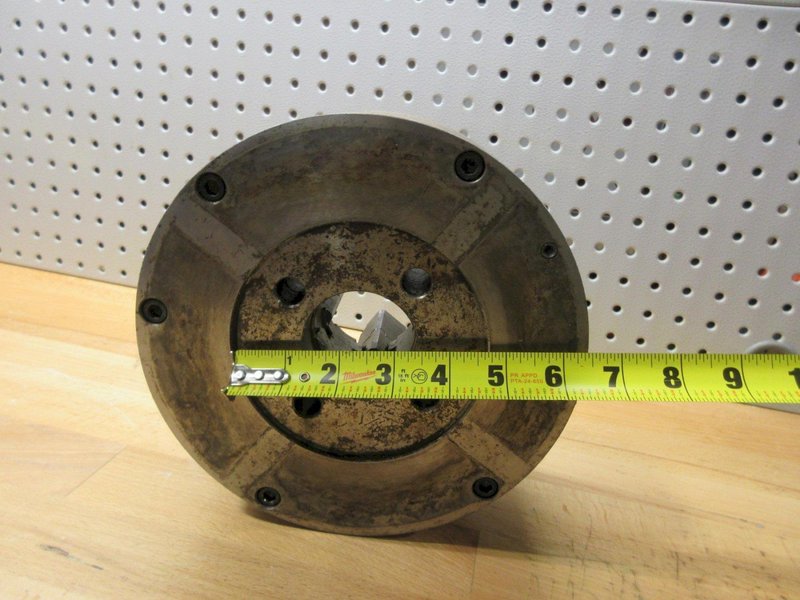 Cushman 8.25" 4-Jaw Manual Scroll Chuck Direct Mount/Bolt- Auction Item