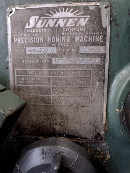 SUNNEN MODEL #MBB-1290D POWER HONE: STOCK 16749