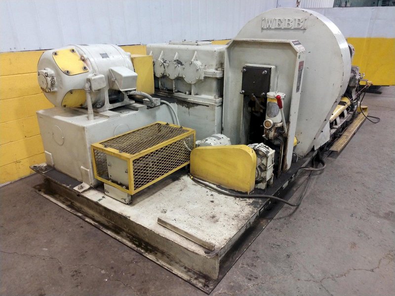 50" X 7/8" WEBB MODEL #9L PLATE BENDING ROLL. STOCK #1120924