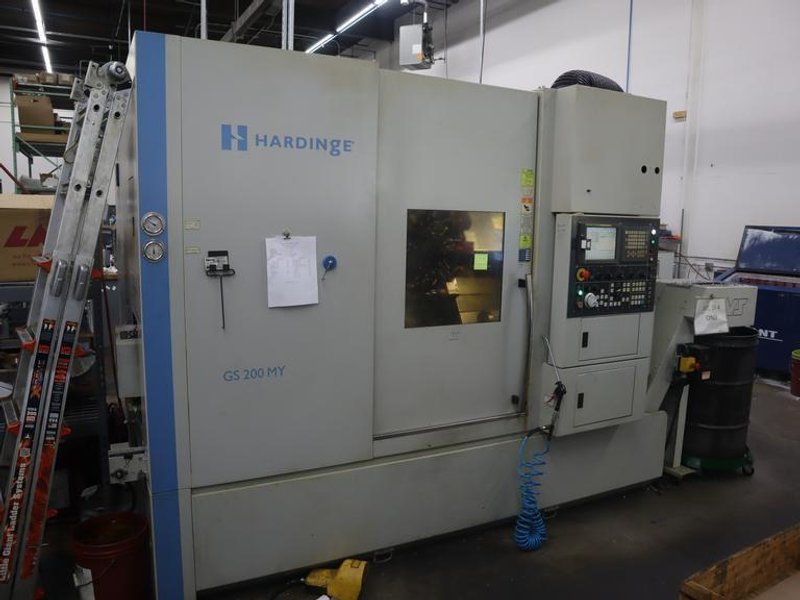 Hardinge GS 200/66 MY CNC Turning Center with Live Milling, 12 Station Turret with Y-Axis, Programmable Tailstock, Parts Catcher, Chip Conveyor- Auction Item