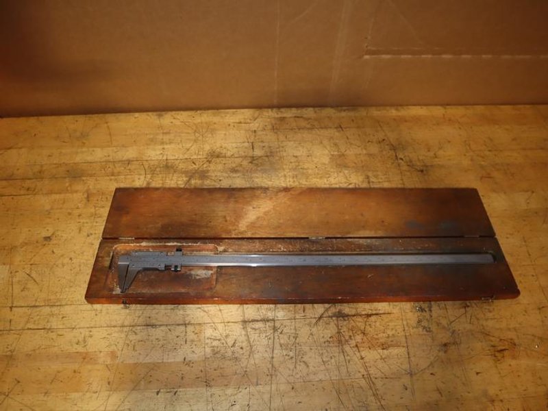 Starrett No. 123 Master Vernier Caliper – 26.5&quot; - In Case- Auction Item