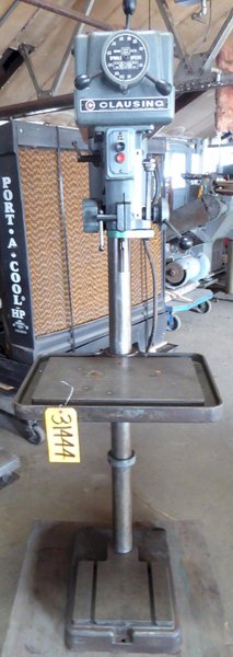 15&quot; Clausing Single Spindle Drill, Floor Model, V-Speed, 3/4 HP