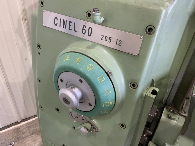 205-12 CINCINNATI CINEL 60 UNIVERSAL HORIZONTAL MILLING MACHINE: STOCK #81258