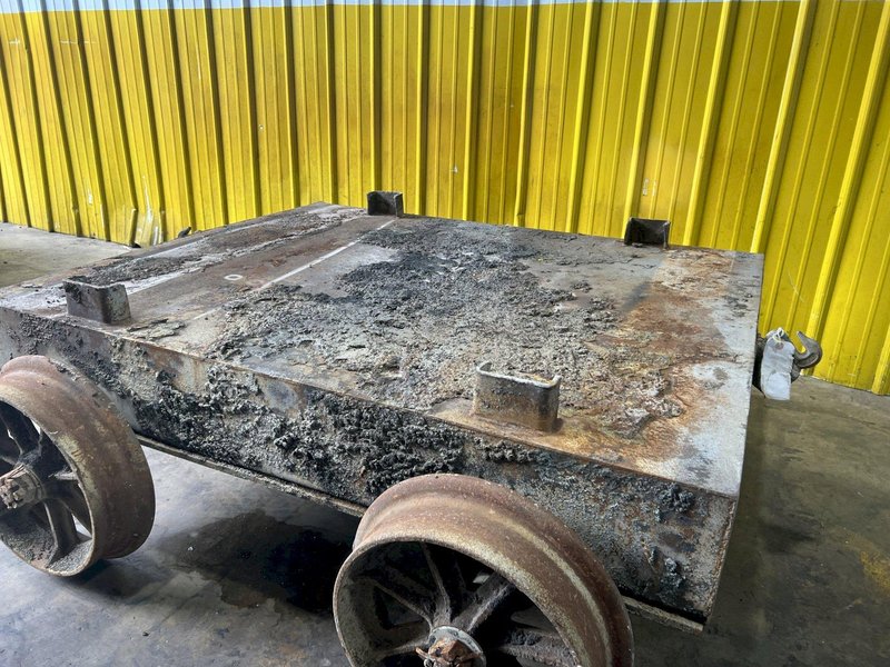 60" X 50" RAILROAD WORK DOLLY / TRANSFER CART: STOCK #17183