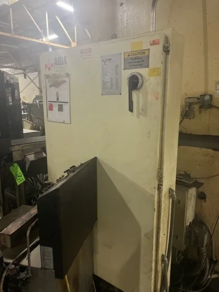 AIDA 121 TON SINGLE CRANK GAP FRAME PRESS, S/N CO411-0199, STOCK# 14220J