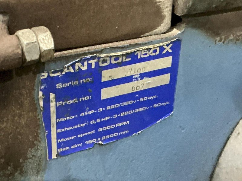 6" SCANTOOL MODEL #150X INDUSTRIAL BELT SANDER: YOBRO #25325