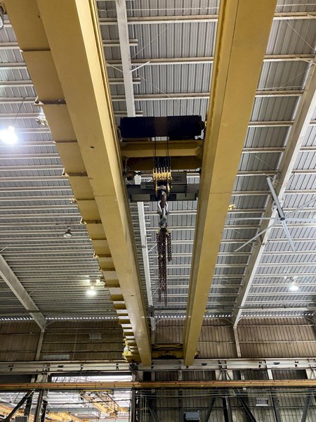 (1993) 75 TON X 103&#039;6&quot; P&amp;H PACESETTER OVERHEAD BRIDGE CRANE WITH 20 TON AUXILIARY. STOCK # 0733320