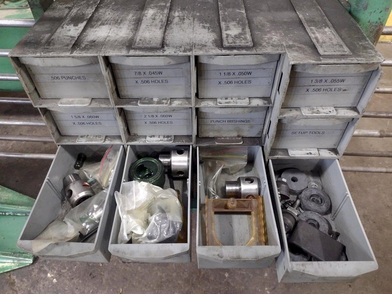 4-1/8&quot; X 48&quot; CARSON MODEL CHP-1H TUBE END PUNCH FORMING MACHINE: STOCK 17891