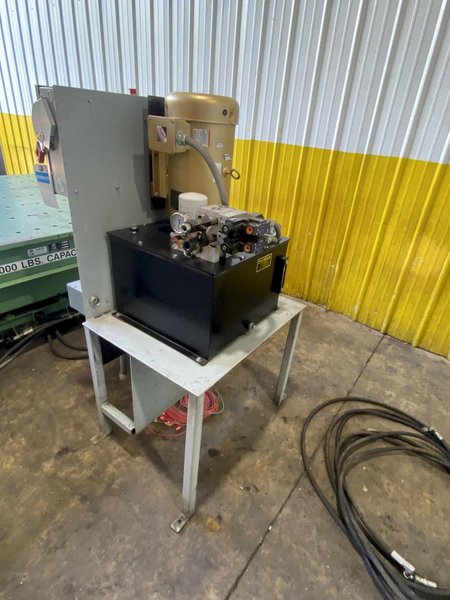 40,000 LBS X 10' X 7' LANGE-LIFT HEVI-HAUL HYDRAULIC SCISSOR LIFT TABLE WITH TILTING DECK: STOCK #17444