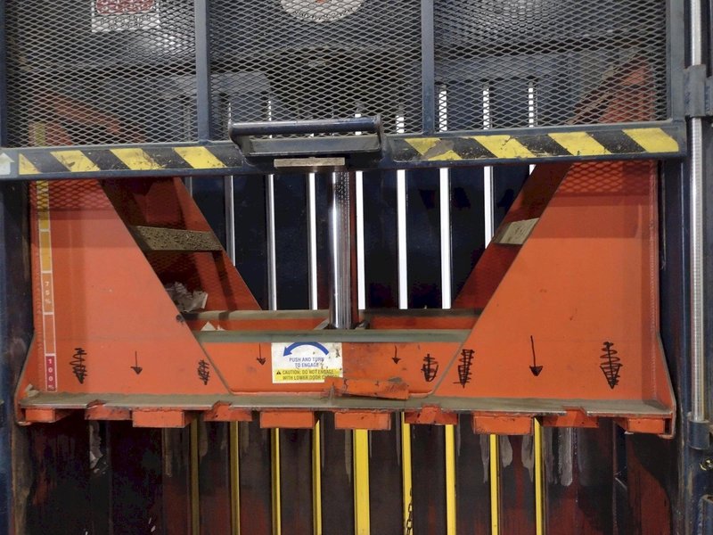60&quot; X 30&quot; JV MANUFACTURING MODEL #VB60-B HYDRAULIC DOWNSTROKE VERTICAL CARDBOARD BALER: STOCK #23605
