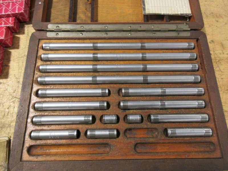 Starrett Micrometer Setting Standards 1"-11", Swedish Gage Co. Micrometer Standards 1"-12", Feeler Gage Stock, Surface Finish Standards- Auction Item