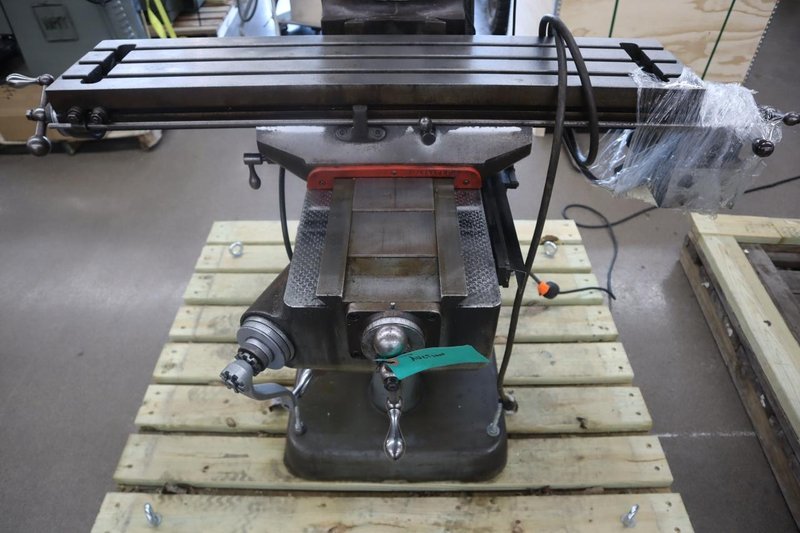 Bridgeport 1J Step Head Vertical Knee Mill, Sony 2-Axis DRO- Auction Item