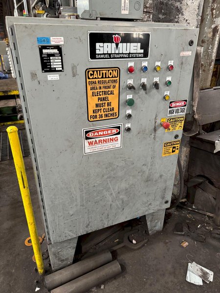 SAMUEL/SIGNODE SMSBM10/VS32 AUTOMATIC STRAPPING SYSTEM. STOCK # 0891924