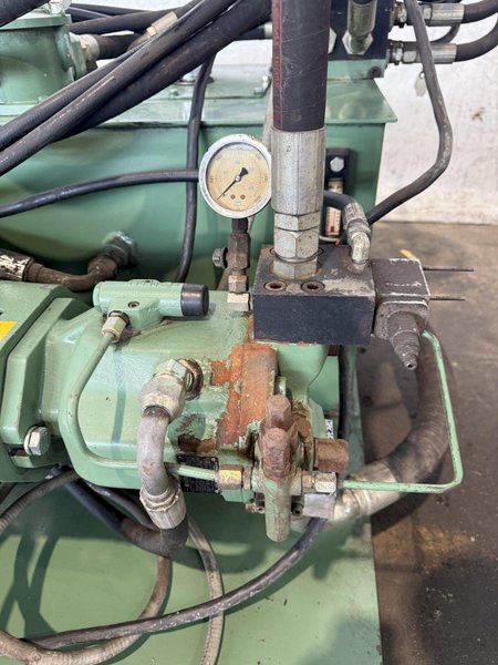 150 TON FRANKLIN MANUFACTURING C FRAME HYDRAULIC WEB PUNCH. STOCK # 0666125