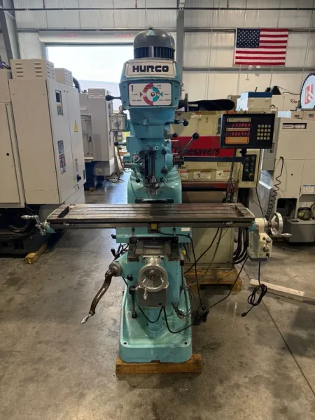 HURCO SM-1 Vertical Milling Machine 3 H.P. DRO #8151