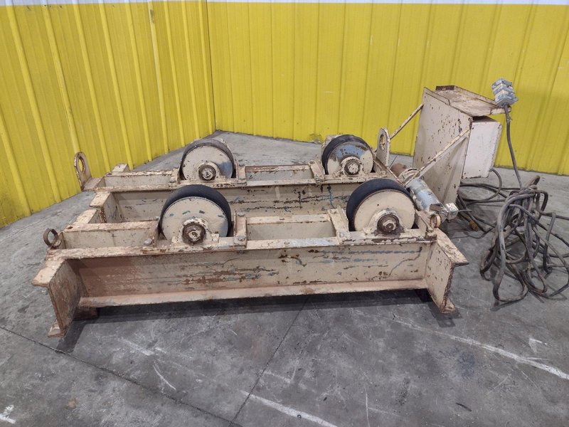 10 TON 20,000 LB RANSOME MODEL #WRD10 TANK TURNING ROLLS, 1 DRIVE &amp; 1 IDLER ROLL: YOBRO #25073