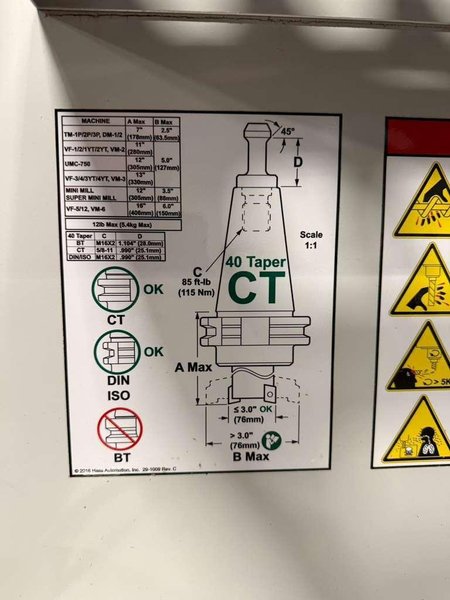 Haas VF-1 CNC Vertical Machining Center – 2016 Mill
